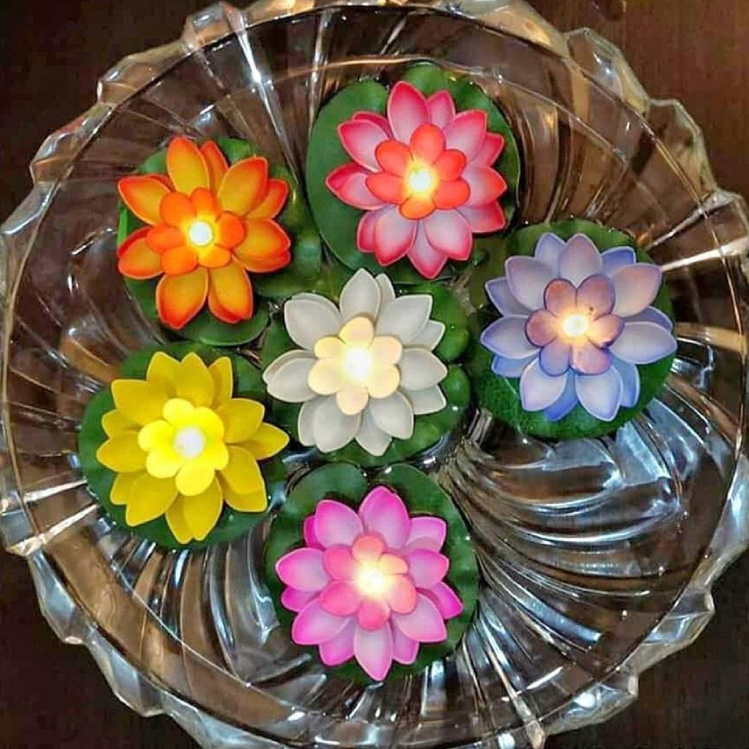 6556 Water Floating Smokeless Candles & Lotus Flowers Sensor Led TeaLight for Outdoor and Indoor Decoration - Pack of 6 Candle Candle (Pack of 6) 6556 Water Floating Smokeless Candles & Lotus Flowers Sensor Led TeaLight for Outdoor and Indoor Decoration - Pack of 6 Candle Candle (Pack of 6)